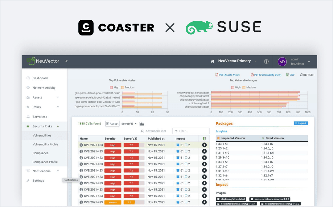 COASTER x SUSE